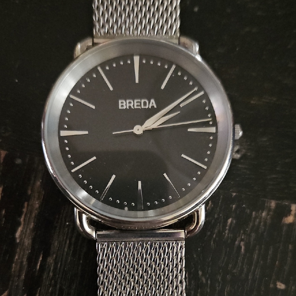 Breda Linx Silver Watch